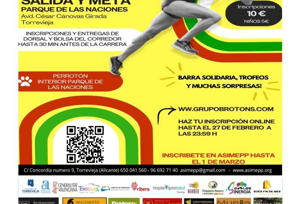 VIII Carrera/Marcha Solidaria de ASIMEPP en Torrevieja: Únete a la causa