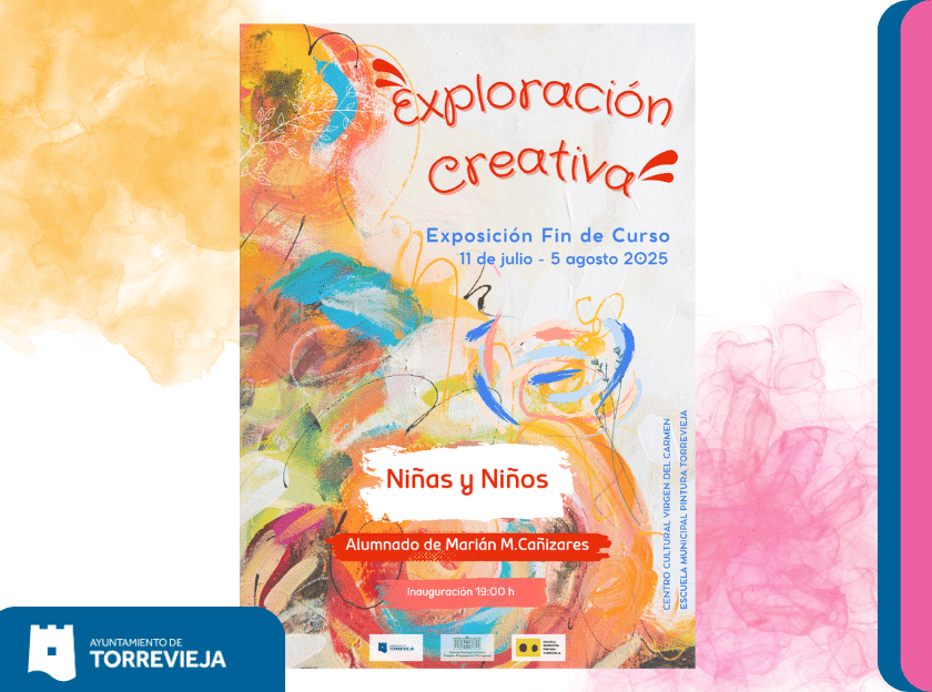 La Escuela Municipal de Pintura de Torrevieja expone el talento joven en una muestra llena de imaginación